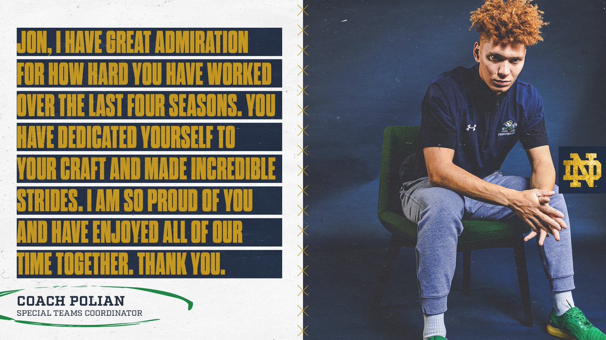 BrianPolian's tweet photo. #SeniorDay for one of the most dedicated specialists I ever worked with. Jon has come so far and I’ve been blessed to be with him. https://t.co/QMueZuCm3r