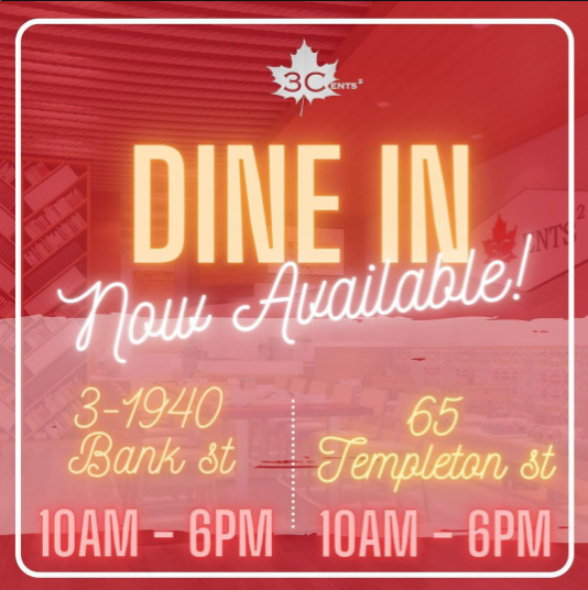 3CentsCafe's tweet photo. Once again, we have REOPENED on Nov 7th for the Dine-in option!
In these tough times, it is important to support our local businesses. Order a snack, or come give us a visit it would be highly appreciated. Thank you! #smallbusinessottawa #coffeeshopottawa #supportlocalbusiness https://t.co/5P22FIObO2