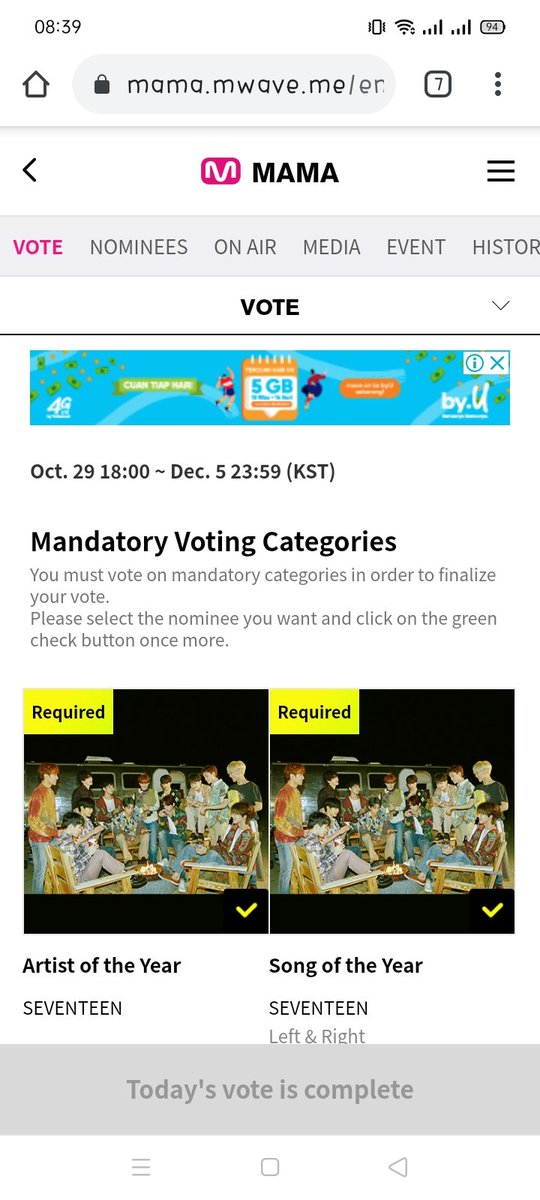 Gue ngomong gini karena gue udah ngevote ya Ga gede omong doang dan ga semua hal perlu diumbar umbar. You're welcome