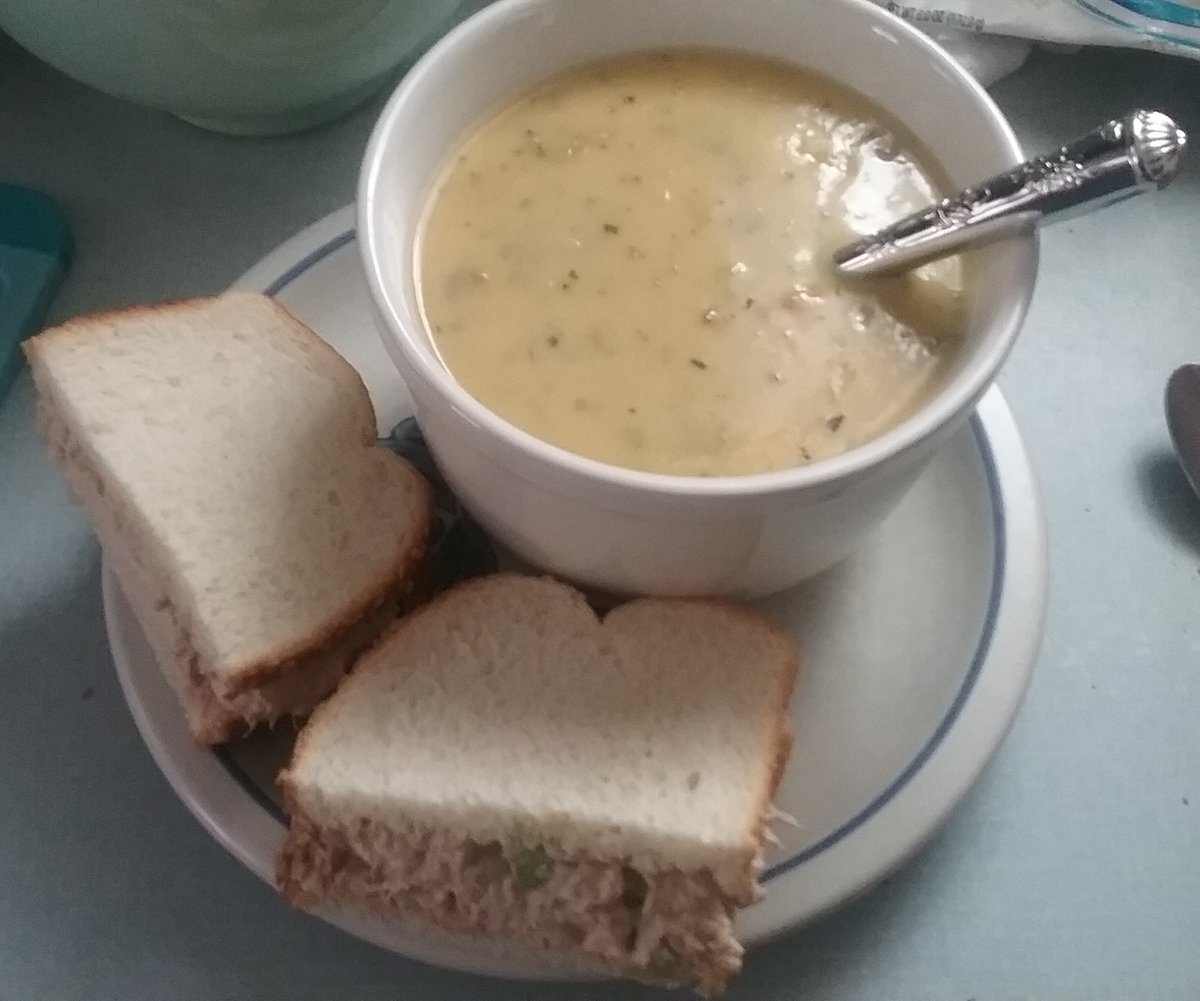 I may have made some lovely soup and some tuna salad, then baked a carrot cake. https://t.co/YuzvDQM03z