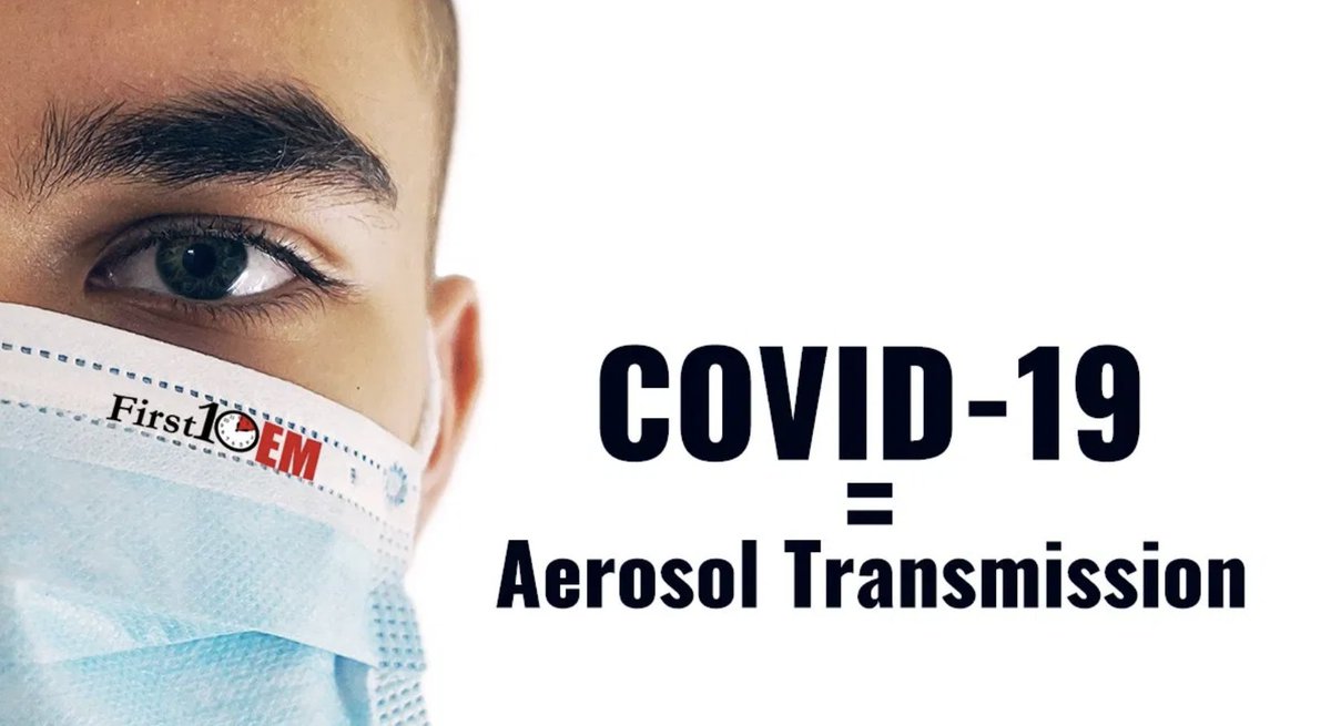 srrezaie's tweet photo. COVID-19 is Spread by Aerosols: An Evidence Review via @First10EM https://t.co/V3BCYtWdSg #FOAMed https://t.co/WXyGVDe2nu