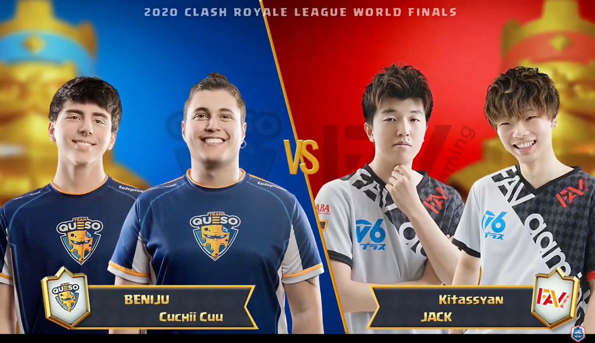 Começa o primeiro jogo da #CRLWorldFinals!

<a href="/TeamQuesoGG/">Team Queso</a> vs. <a href="/fav_gaming/">FAV gaming</a> 

Set 2v2 iniciado, quem sairá vencedor?

📺 youtu.be/2yKL9RqPPaU