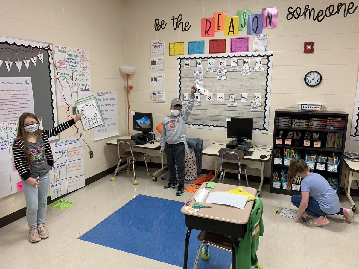 My students loved playing Musical Time (social distancing style) to practice telling time to the nearest 5 minutes on an analog clock! ⏰<a href="/BCE_Bucks/">Brown's Chapel Elem</a> <a href="/goostreek/">kellye goostree</a> <a href="/AnnHaley_RCS/">RCSElemEd</a>