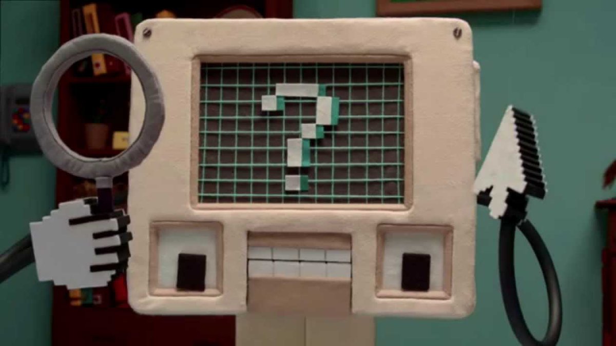 AIoftheday_'s tweet photo. The AI of the day is Colin the Computer from Dont Hug Me I’m Scared! https://t.co/P200qFstK0