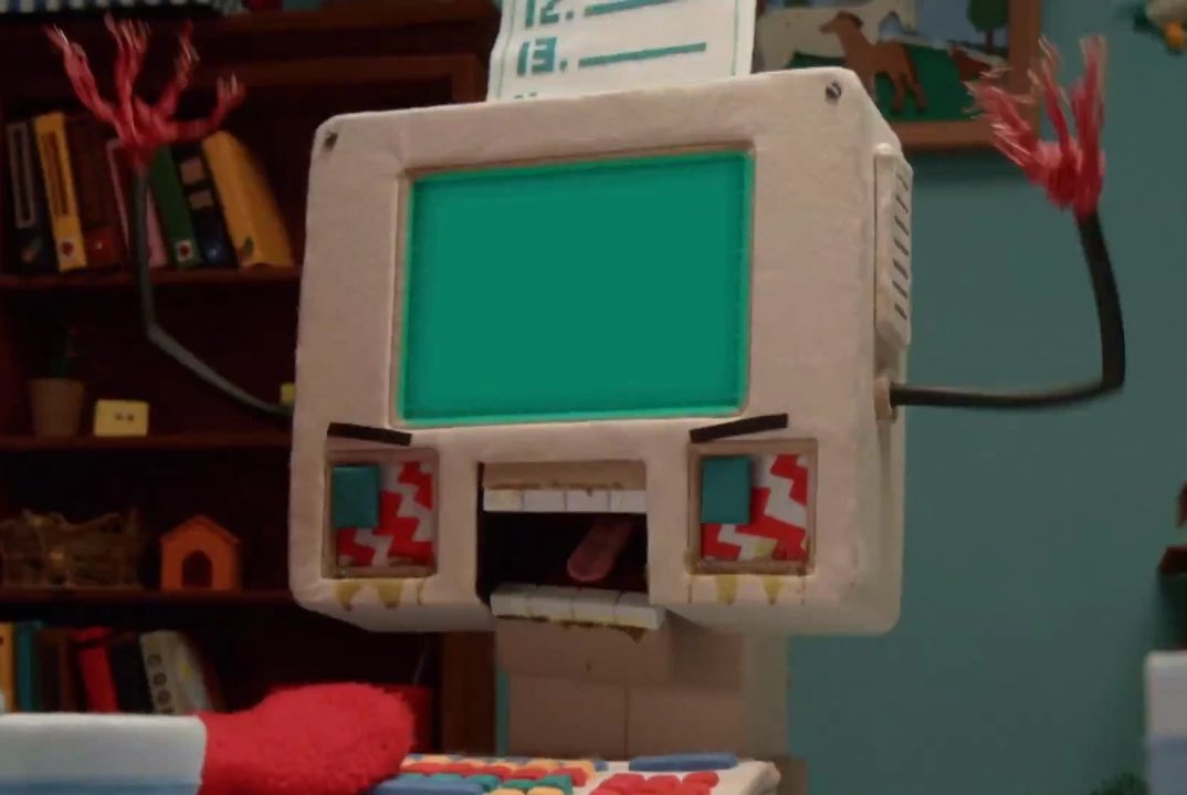 AIoftheday_'s tweet photo. The AI of the day is Colin the Computer from Dont Hug Me I’m Scared! https://t.co/P200qFstK0