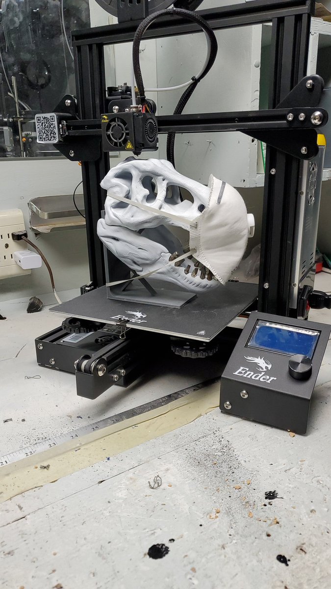 cchhostetter's tweet photo. Wear a mask or we go extinct. 

#MaskUp #WearAMask #andcoveryournose 

#3Dprinting #COIVD19 https://t.co/6wZIVbfd7f