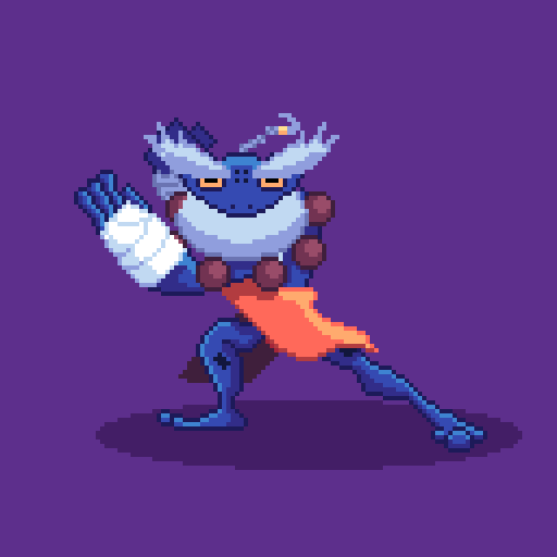 PabsoDesign's tweet photo. A Frog Monk, my #GuardAnimal for today's @Pixel_Dailies!
#pixel_dailies #asperite #pixelart #pixelartist #frog https://t.co/Clv12hGriS