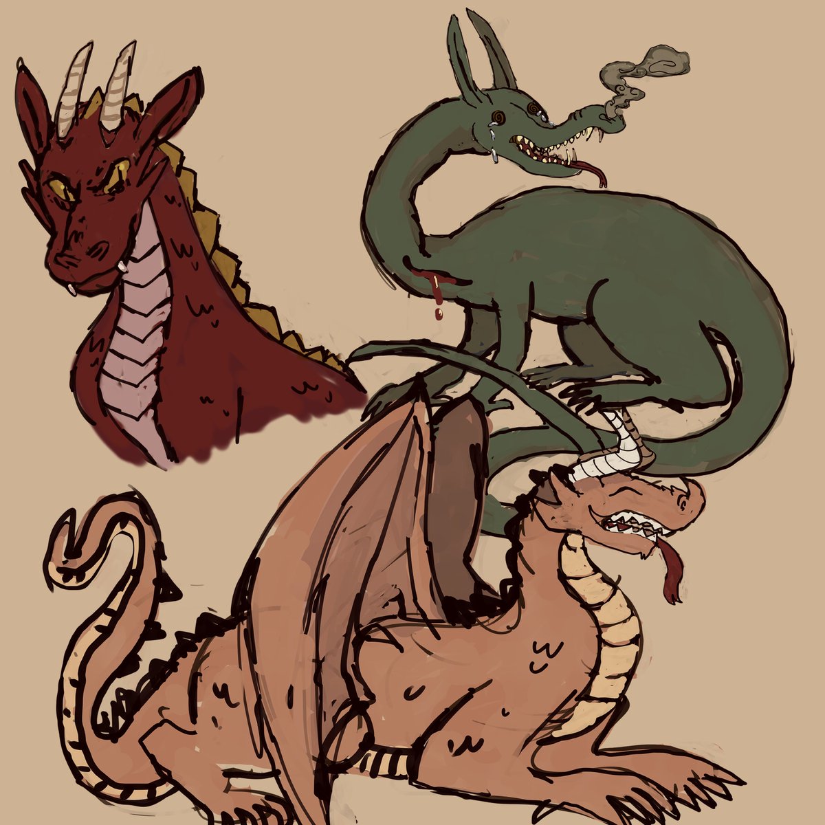 gattsplatart's tweet photo. Fun fact, I love dragons. I think they are very cool but I have this hang up about drawing them because I never thought I was "good enough"trying to get past that https://t.co/QN7iK2rBQc
