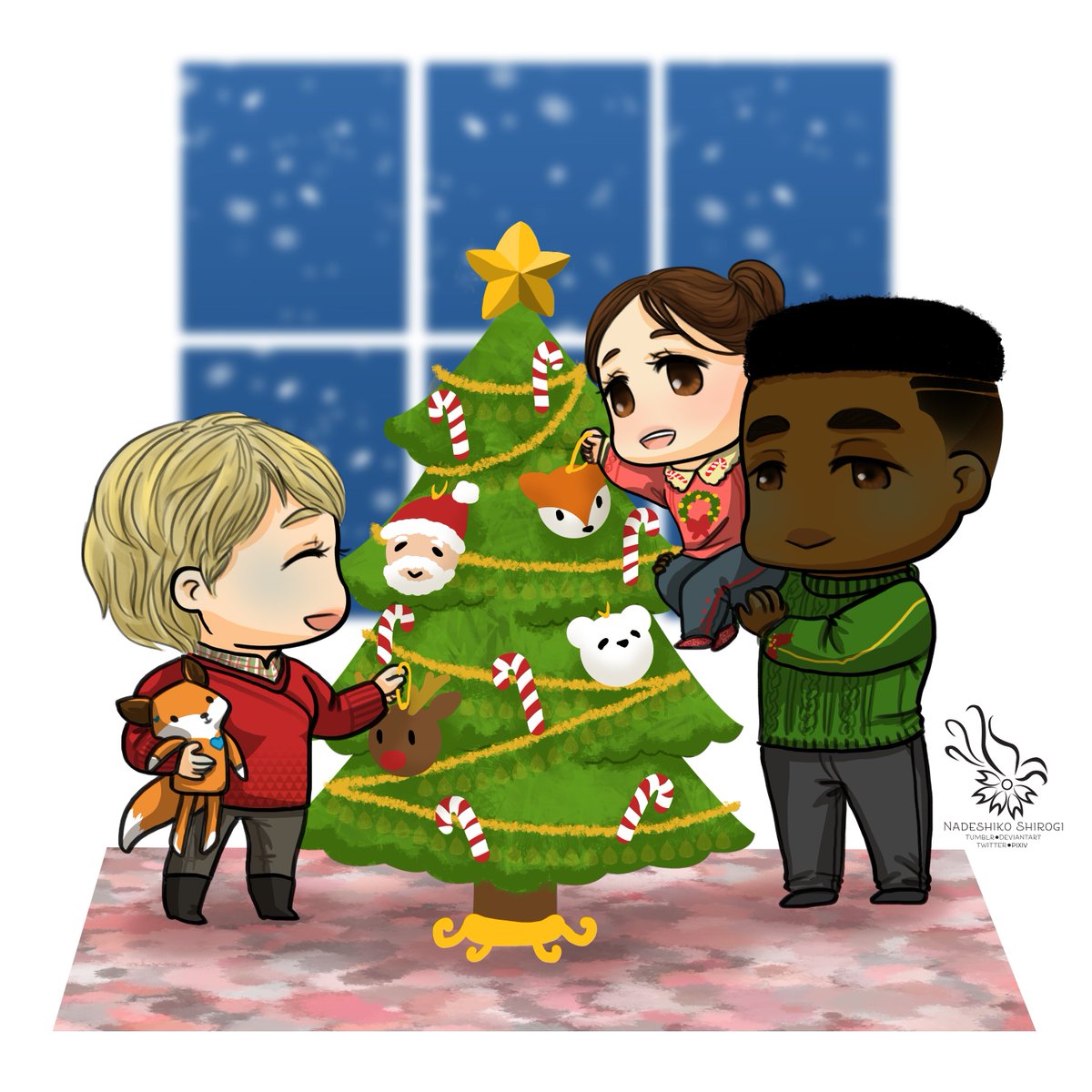 Nadeshiko126's tweet photo. Starting the countdown to Christmas 🎄
#DetroitBecomeHuman #dbhkara #dbhluther #dbhalice https://t.co/c0LtZOLnyp