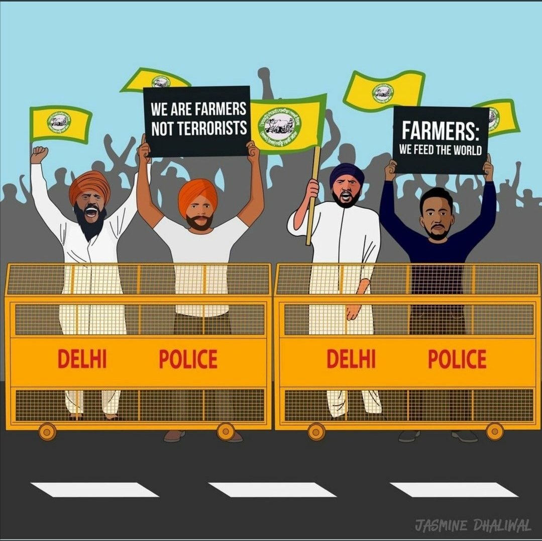 #StandWithFarmers 

#FarmersProtestDelhi