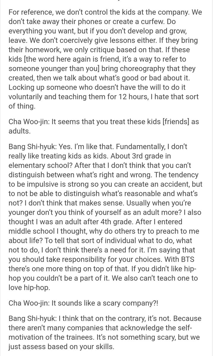 More Proof of BTS' autonomy since trainee days! Read the article! Thank you  @BKV_you for sharing:   #BTSARMY    @BTS_twt :  https://kpopduck.com/post/168890283183/idol-maker-bang-shi-hyuk-ceo-a-company-that