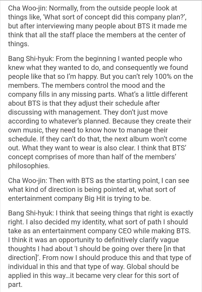 More Proof of BTS' autonomy since trainee days! Read the article! Thank you  @BKV_you for sharing:   #BTSARMY    @BTS_twt :  https://kpopduck.com/post/168890283183/idol-maker-bang-shi-hyuk-ceo-a-company-that