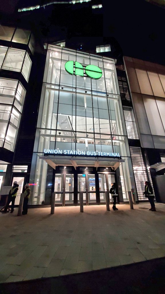 South entrance from beside Union Station and Scotiabank Arena and the Lake Shore Blvd w entrance.  @Metrolinx blog post here with details and a map on how to access:  https://blog.metrolinx.com/2020/11/30/customer-walkthrough-guide-how-to-find-your-way-around-torontos-new-union-station-bus-terminal/