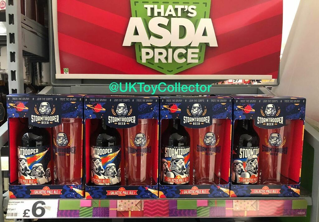 UKToyCollector's tweet photo. I found the new @OriginalStormtrooperBeer #OriginalStormtrooperBeer #GalacticPaleAle2 gift set in @Asda #Asda for £6 (also available in @Sainsburys for £6).
#StormtrooperBeer
#GalacticPaleAle
#SpaceCraftBeer
#TasteTheGalaxy
#JoinTheCorps
#VocationBrewer… https://t.co/Oj051Uhsq2 https://t.co/BocGRnl5QD
