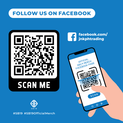 SB19Official's tweet photo. SB19 Official Merchandise is now available for purchase via JNKPH Trading's FB page and LAZADA store 🎁

Scan the QR codes with your mobile device and get directed to their official stores! 

Or visit these links:
https://t.co/G1LV7BEMFH

https://t.co/nriNqVcGrZ

#GiftFromSB19💙 https://t.co/HaeGcSmxqt