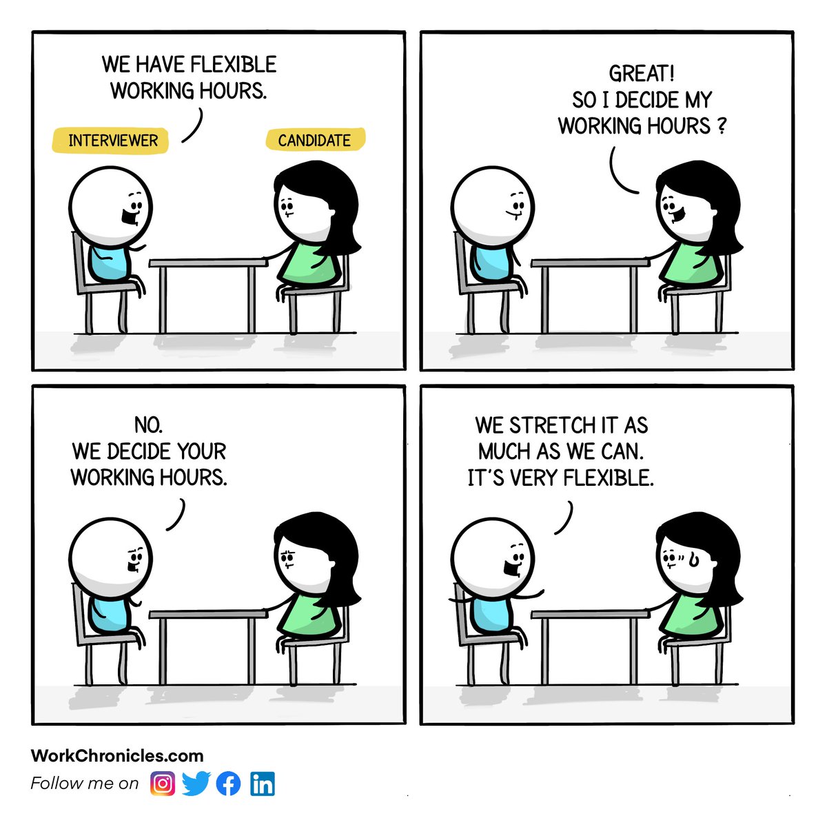 _workchronicles's tweet photo. Flexible Working Hours https://t.co/R0fYIxtSY3