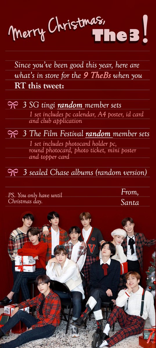 maple_boy0223's tweet photo. Hello PH TheBs. ❤🌲🎁
3 for 3-year Anniversary 🎊🎉 https://t.co/4ozD6GzkmN