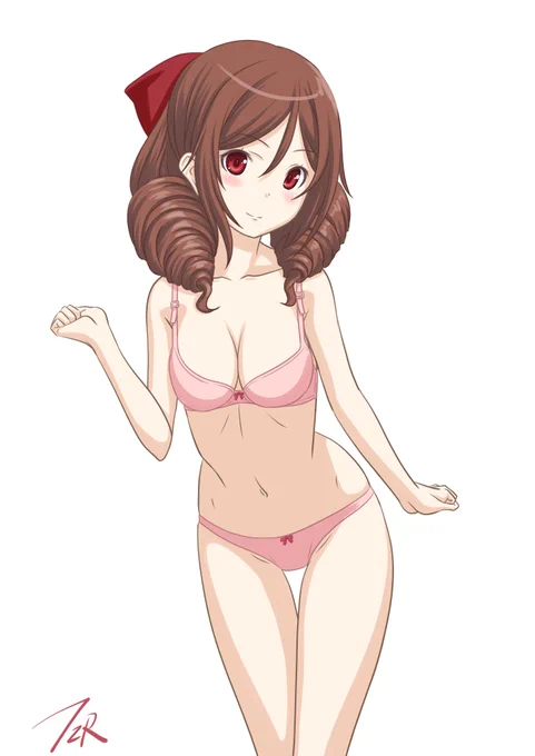 春風さんラフ
顔を濃い目にしないように気を付けたのだ 