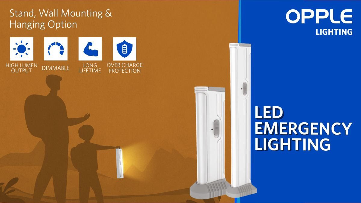 Oppleindia's tweet image. Are you looking for #EmergencyLight? Then OPPLE #LEDEmergencyLight is what you need. It&apos;s lightweight and compact in size, offering two-step dimming with multiple use cases like standing, hanging or wall mounting suiting every need and environment. 

Now Available on Amazon!