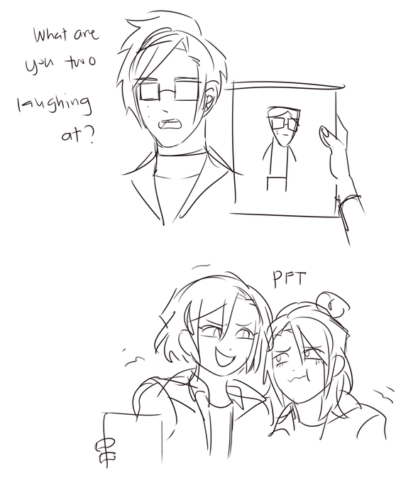 i had to doodle this. plewase 