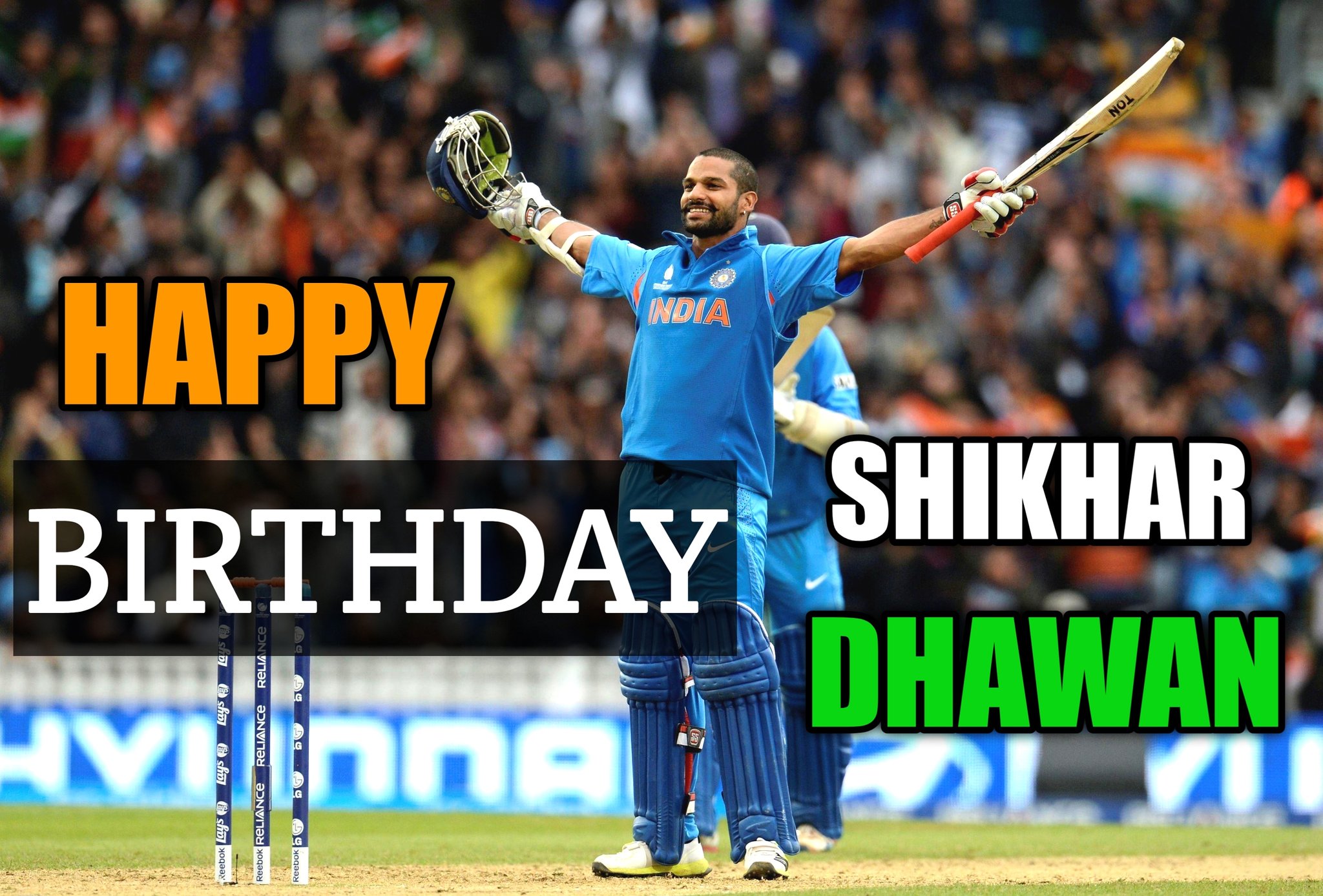   HAPPY BIRTHDAY  SHIKHAR DHAWAN 