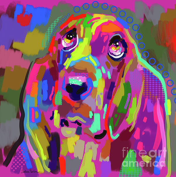 Artjoy's tweet photo. New artwork for sale! - "Colorful Basset Hound Dog painting" - https://t.co/6PRwhYSwNX @fineartamerica https://t.co/TFv1h0GAYu