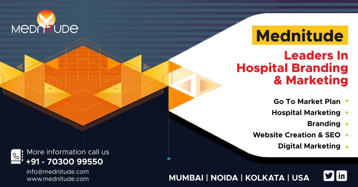 mednitude's tweet photo. '𝗠𝗘𝗗𝗡𝗜𝗧𝗨𝗗𝗘' Global Leaders In Hospital Consultancy.
#HospitalPlanning #HospitalDesigning
#HospitalManagement #HospitalSoftware #medical  #medicine #leaders #Hospitalmarketing #doctors #hospitals #mumbai #Noida #tariffandpackagedesigning #budgeting #DigitalMarketing https://t.co/qI605ZKW15