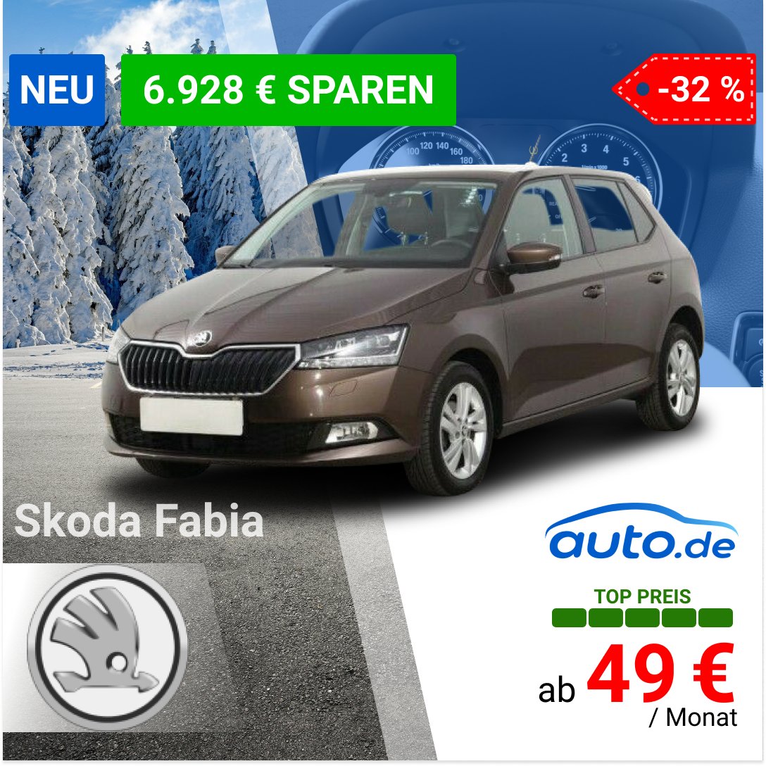 auto_de's tweet photo. ❄️ Kaltes Wetter, aber heiße Preise! 🔥
➡️ https://t.co/BMItYPzrrb
#skoda #fabia #sparen #autode https://t.co/W8DEt7DvQf