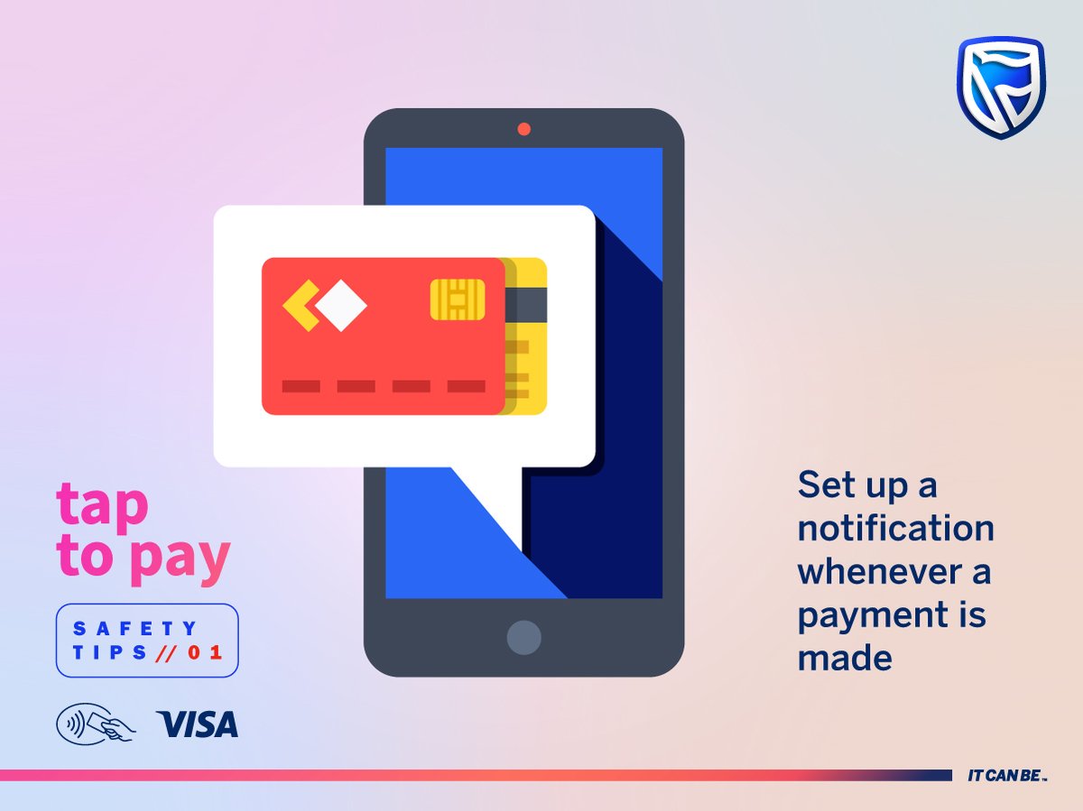 StandardBankMW's tweet image. Did you know? With the Contactless Card you can still be in control and  setup  notifications for whenever a payment is made. #ContactlessCard #SecurityTips
