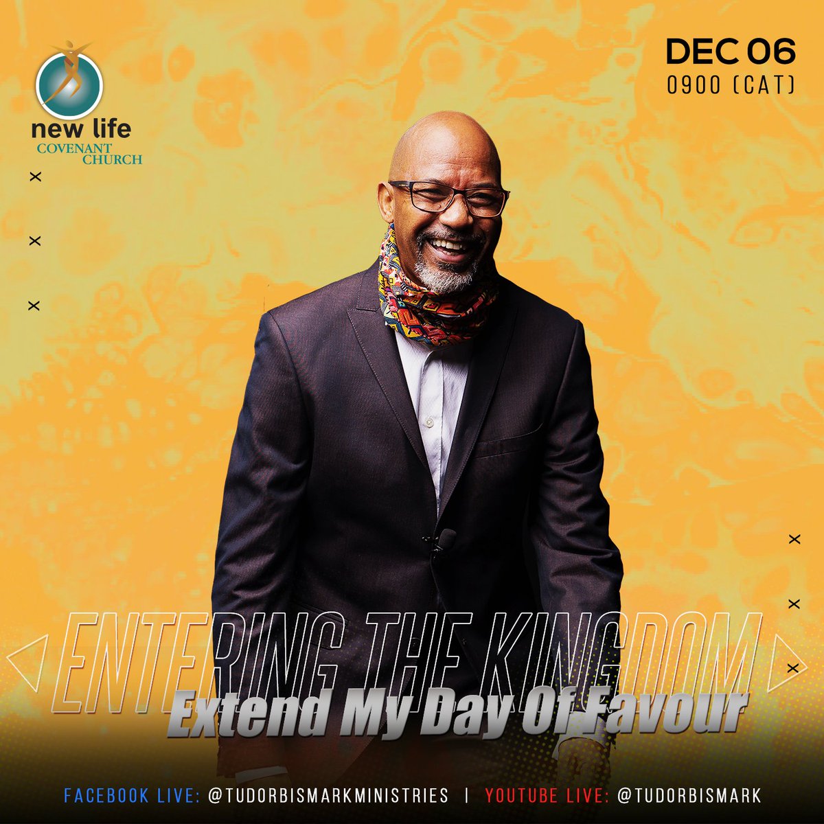 Join Bishop Tudor Bismark tomorrow at 0900 CAT with "Entering The Kingdom - Extend My Day Of Favour." Live broadcast will be on Facebook <a href="/TudorBismark/">Bishop Tudor Bismark</a>Ministries and Youtube @TudorBismark.