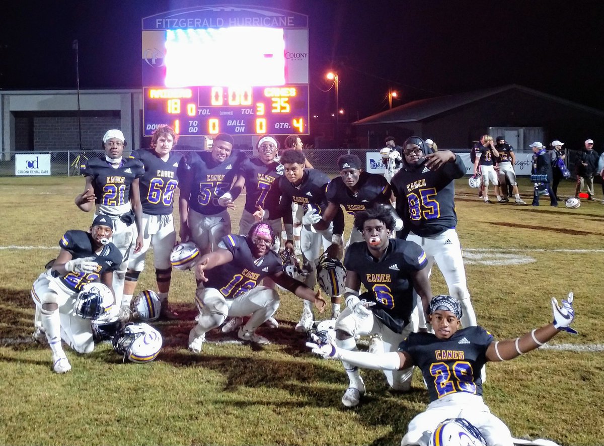 C2UMartin's tweet photo. On to round 3! #GoCanes 
Tonight was the 2nd round of the playoffs. It was an amazing opportunity. 
Tonight I earned a chance to be called a Freshman Varsity starter. 
2 passing TD's no incompletions. Learn from this week and on to the next. #TheGrindDontStop
@RecruitGeorgia https://t.co/hVSjdIvgim