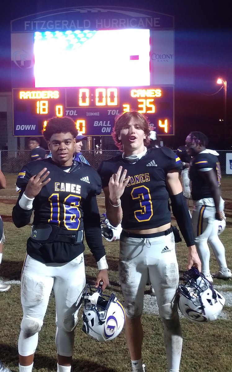 C2UMartin's tweet photo. On to round 3! #GoCanes 
Tonight was the 2nd round of the playoffs. It was an amazing opportunity. 
Tonight I earned a chance to be called a Freshman Varsity starter. 
2 passing TD's no incompletions. Learn from this week and on to the next. #TheGrindDontStop
@RecruitGeorgia https://t.co/hVSjdIvgim