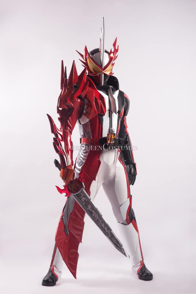 Super Queen Armour Costumes Studio ( https://www.facebook.com/SQcostumes/&nbsp;)* High-quality cosplay maker from China*With Kamen Rider suits, all of their suits are vacuum formed*Helmets (and props like a full-length Kamen Rider Saber sword) are around $300 #KamenRider  #仮面ライダー