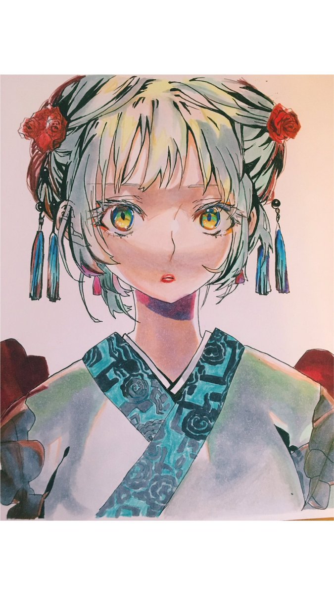 ついに500人きったので過去絵再喝 模写 中学生でこれは上手い方だと思ったら Rin のイラスト