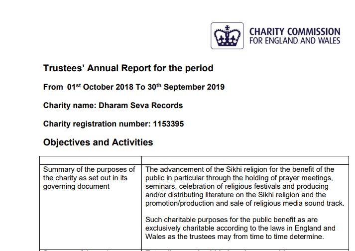 According to annual report of Dharam Seva records they have bound to stick in religious purpose only.But they have gone beyond to it. is it so simple to break law in UK? Please take strict action on this