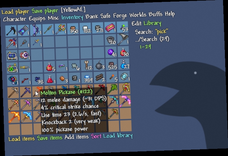 terraria item hack online / Twitter