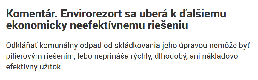 kazda's tweet photo. Napísal som niekoľko zásadných poznámok k tomu, prečo by MŽP malo opustiť zámer vybudovať fabriky na mechanicko-biologickú úpravu odpadov: https://t.co/vh3BhiUv7Z https://t.co/CsCFQtoiZF