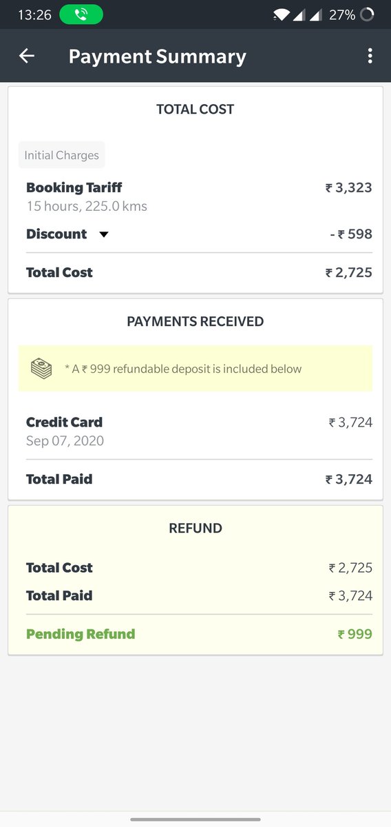 myself_sai's tweet photo. @ZoomCarIndia It's been more than 2 months the refund is still pending. Not able to reach your support, this is the last time I'm using @ZoomCarIndia Pathetic service https://t.co/b20IWurp3u