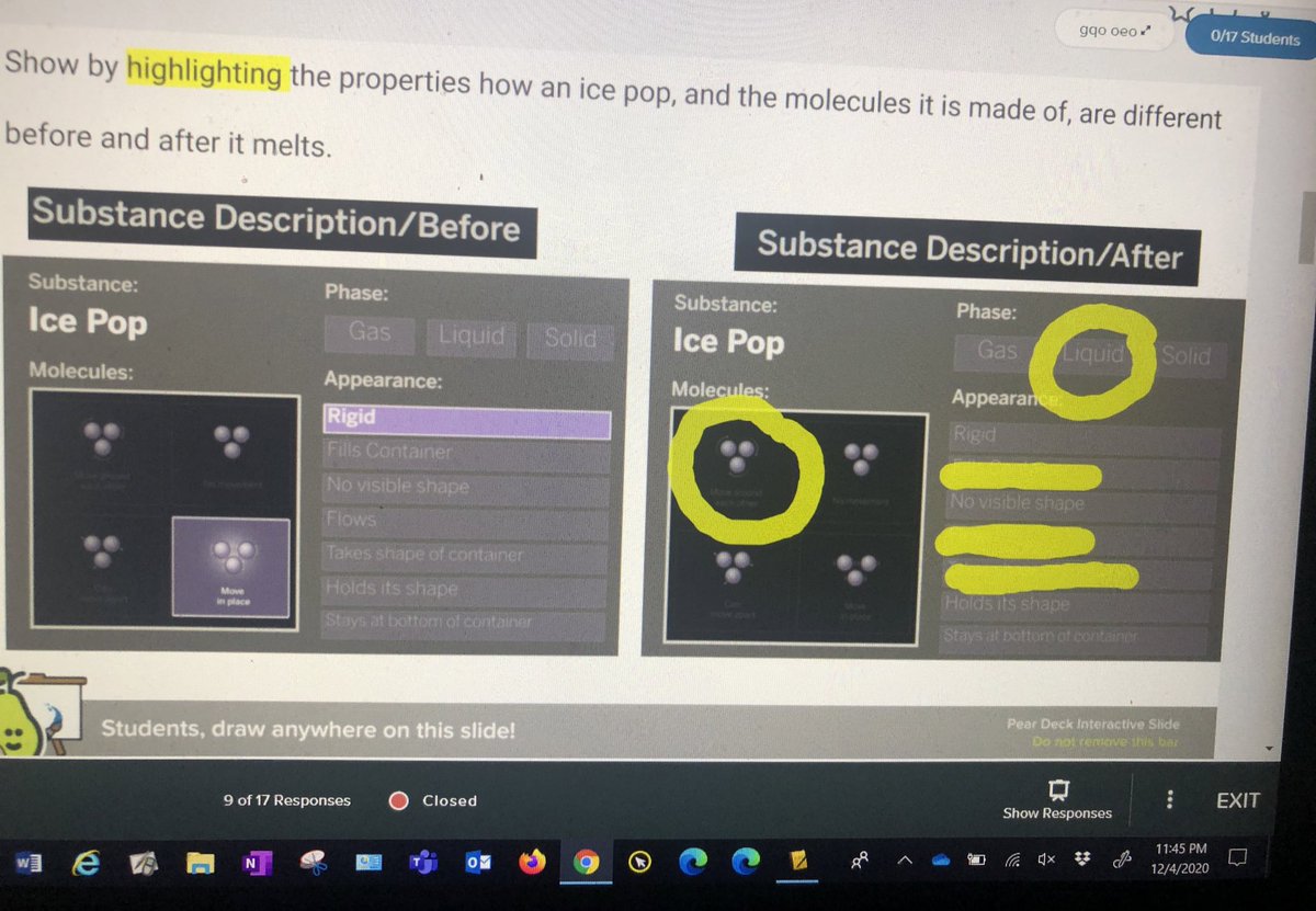 shobica_wadhwa's tweet image. We had so much fun developing and using models through @PearDeck #ScienceAndEngineeringPractice #CreatingAndRevisingModels  #Friday #PhasesofMatter🧊💧💨