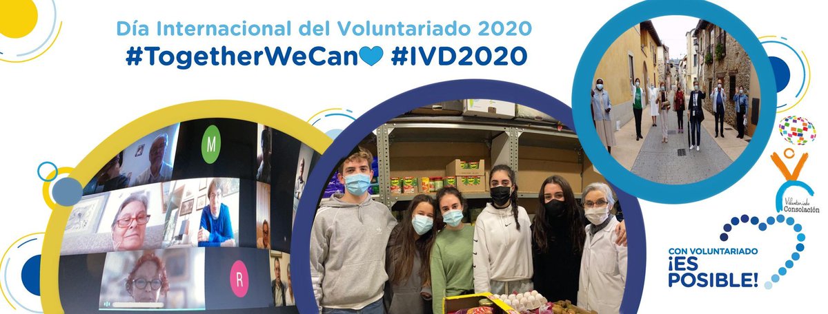 _V_Consolacion's tweet photo. El sábado 5 de Diciembre celebramos el Día Internacional del Voluntario. 😊🤲🏼
 ¡GRACIAS! 😍

#voluntariadoconsolacion
#convoluntariadoesposible💙
#giveaheart💙
#togetherwecan
#heartyourmask💙
#IVD2020 https://t.co/S0YcQcIvp5