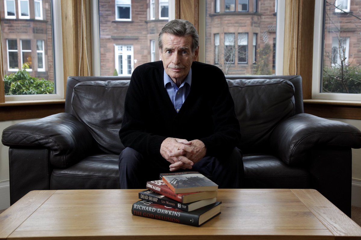 McIlvanney wasn’t just revered for his writing; he was also known for his humour, his graciousness, and his charm. I was lucky enough to work with him, and attest to the fact he was a proper old-school gentleman. I mean, just look at this photo. How could you not love him?