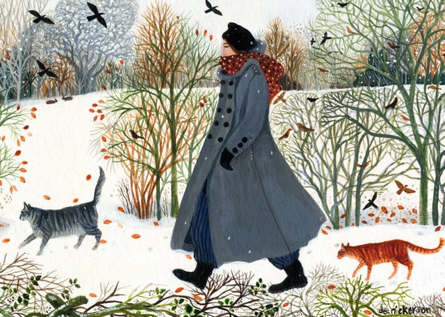Dee Nickerson, contemporary artist who explores themes of living in the countryside #womensart