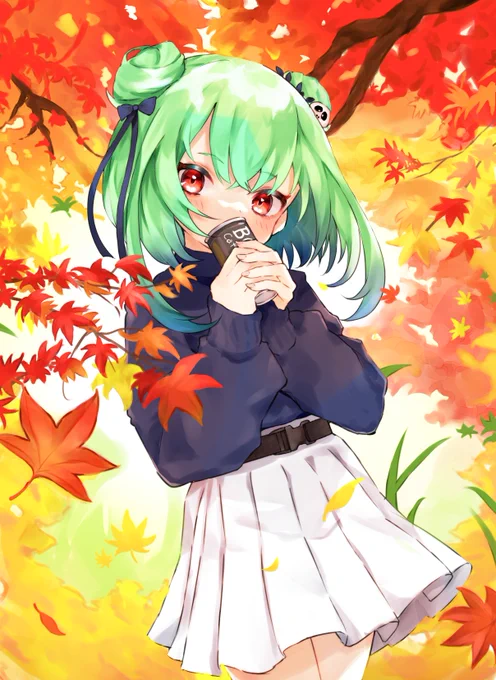 紅葉の中で
#絵クロマンサー 