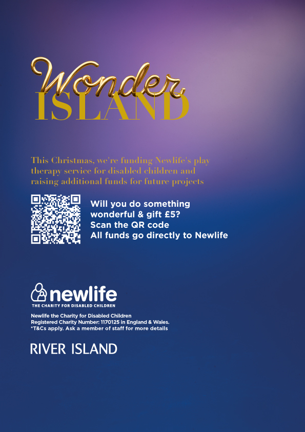 The team at <a href="/riverisland/">River Island</a> are raising funds for Newlife, a charity for disabled children. Scan the QR code in-store to gift £5... 👏