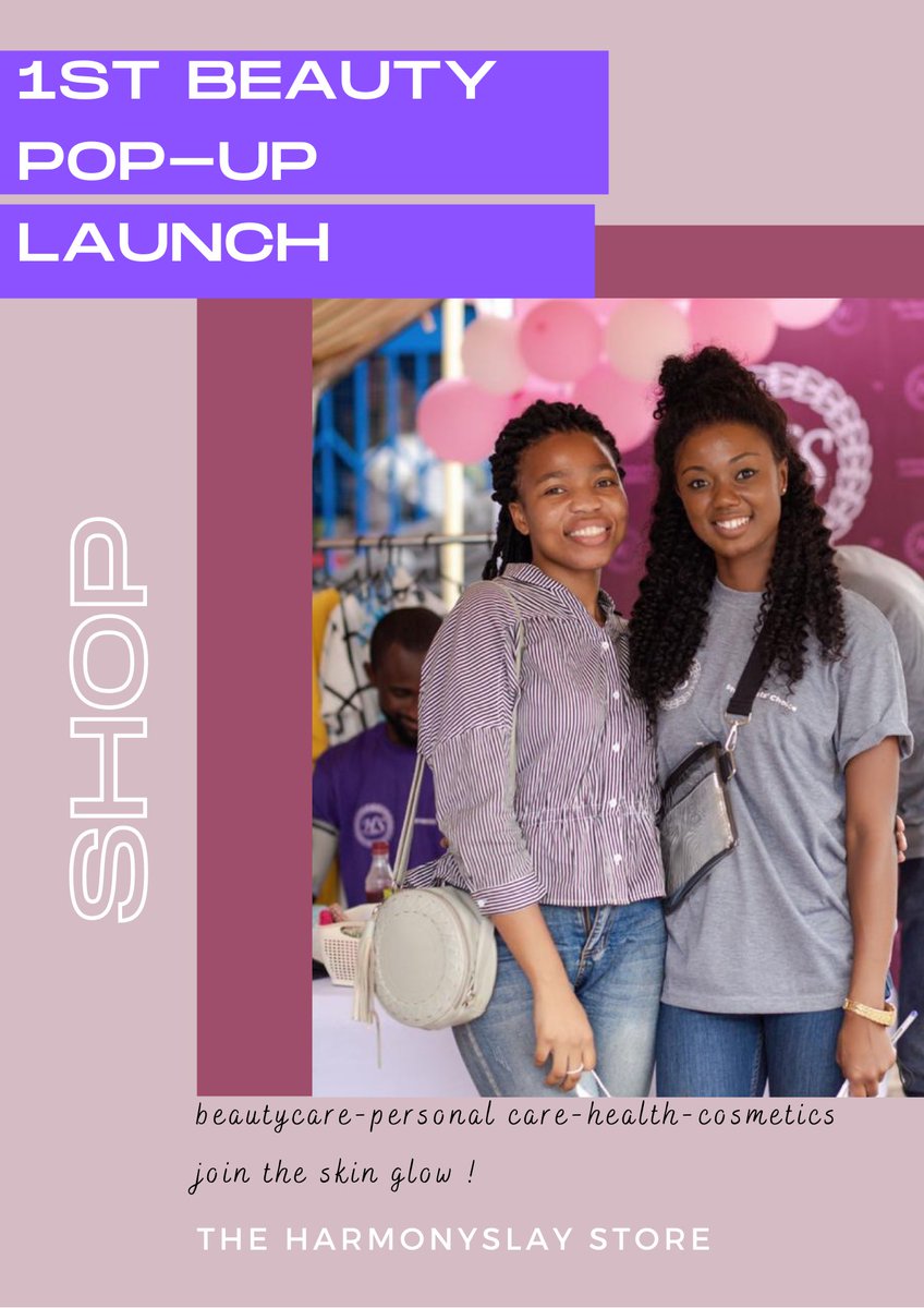 prexysunshine's tweet photo. It’s been a week now since the successful launch of our 1st beauty pop up store in Kumasi ! 
Harmonyslayghana is an online cosmetic store with UK and US based Products from makeup products, personal care products and much more. Packed with cool items for skin,hair,nail &amp; bodycare https://t.co/a5s8E2ARZI
