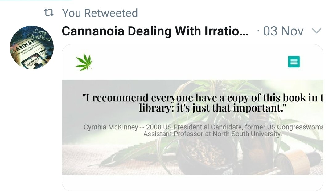 CannaShock's tweet photo. @cannanoia Read this!👇
#ReadThis 
#NEW 
#book 
#cannabis 
#WINWIN 
#free https://t.co/27vEwgv5OA