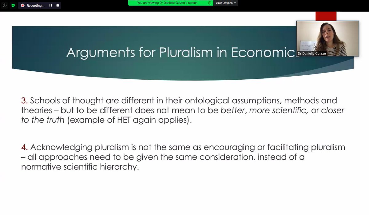 Four reasons why need pluralism in economics  @danielle_guizzo  @study_plural