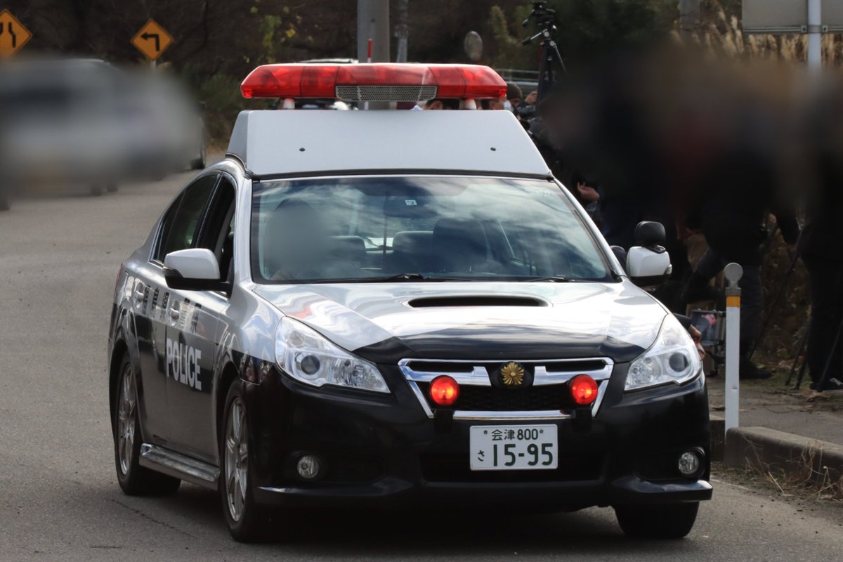 Eななにーいち 福島県警 喜多方警察署 Bmレガシィb4無線警ら車 特別警ら隊で活動していた車両で対空表示はそのままでした