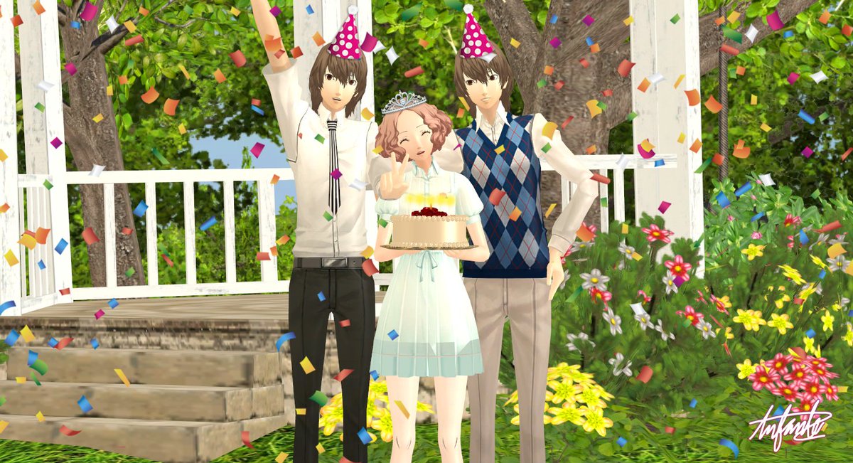 "Celebrating with the people you love will always be the best ever! Besides, having people like <a href="/LivingScandal/">𝗧𝗵𝗲 𝗔𝗰𝗲 𝗗𝗲𝘁𝗲𝗰𝘁𝗶𝘃𝗲</a> (left) and @JusticianCrow (right) to support you is always heartwarming.

Thank you very much for all of your kind birthday greetings!"