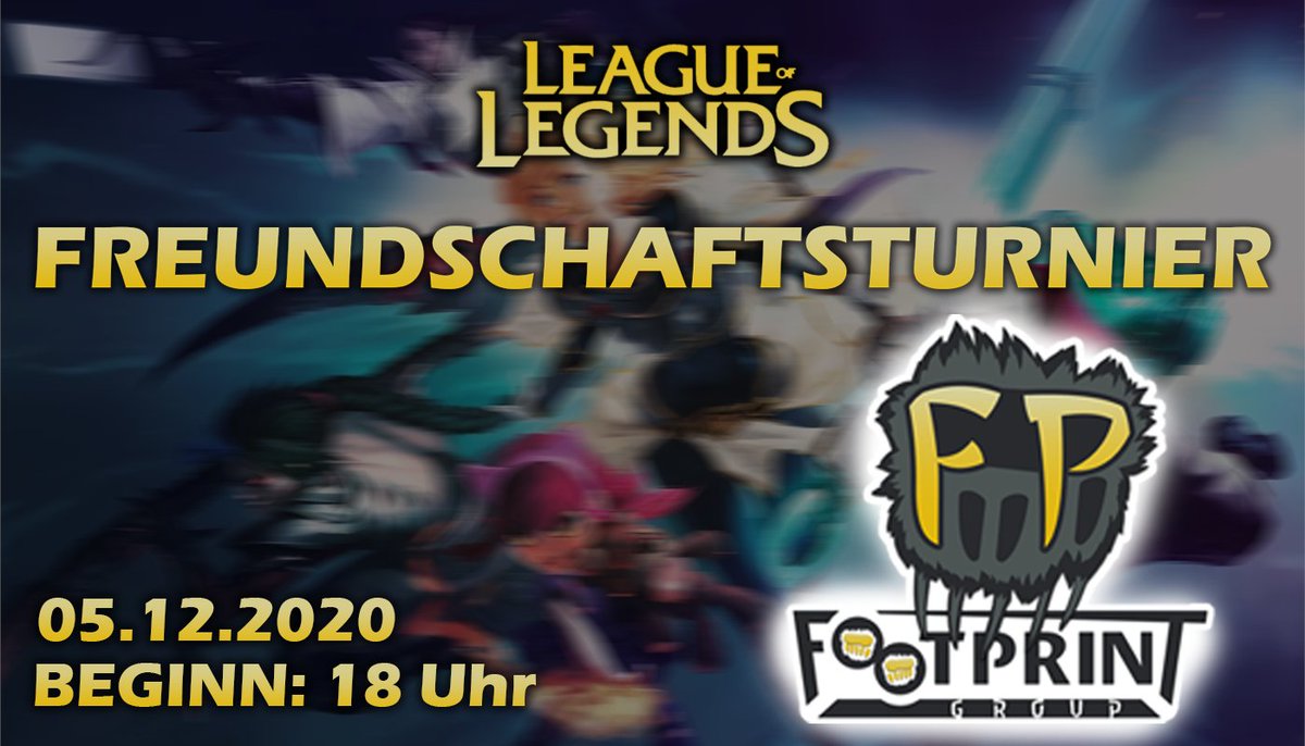 Footprint_GG's tweet photo. Heute im Livestream: 

#LeagueOfLegends  -Funturnier mit @HegerSoft und @osna_gaming und @FP_GamingDE 
- Mixed Teams
- Double Elimination
- 30 TeilnehmerInnen 

18:00 

nur live auf: https://t.co/C5UjLrLT0p https://t.co/eU74RpdmjT
